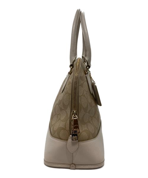 COACH（コーチ）COACH (コーチ) ハンドバッグ ベージュの古着・服飾アイテム