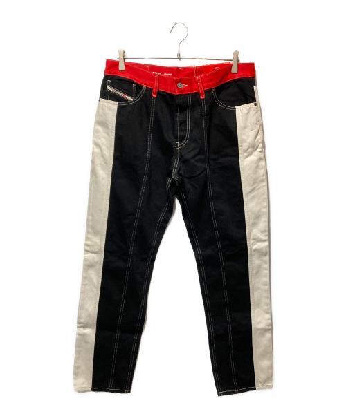 DIESEL（ディーゼル）DIESEL (ディーゼル) 1995-FS2デニムパンツ レッド×ブラック サイズ:34 未使用品の古着・服飾アイテム