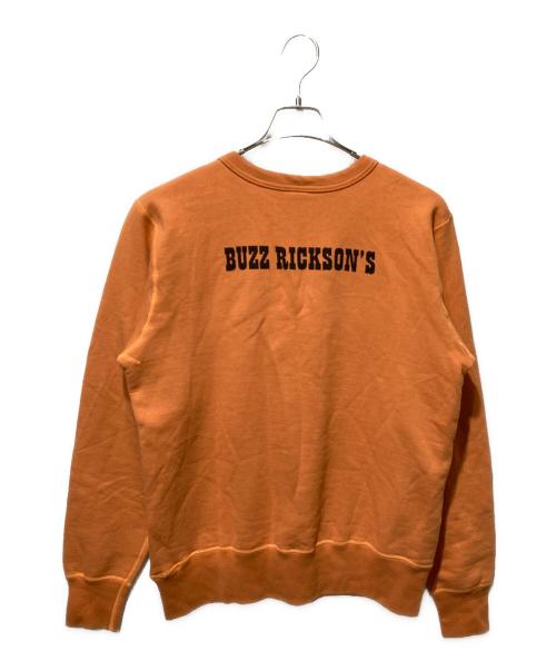 BUZZ RICKSON'S（バズリクソンズ）Buzz Rickson's (バズリクソンズ) PEANUTS (ピーナッツ) 前Vプリントスウェット オレンジ サイズ:Lの古着・服飾アイテム