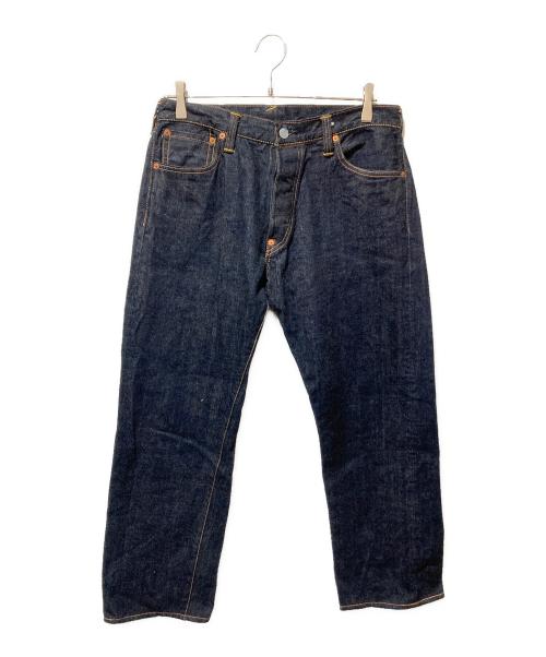EVISU（エヴィス）EVISU (エヴィス) カモメプリントセルビッチデニムパンツ インディゴ サイズ:W35の古着・服飾アイテム