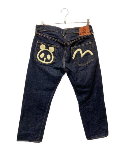 EVISU（エヴィス）EVISU (エヴィス) カモメプリントセルビッチデニムパンツ インディゴ サイズ:W35の古着・服飾アイテム
