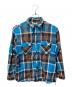 SUGAR CANE（シュガーケーン）の古着「FICTION ROMANCE TWILL CHECK WORK SHIRTSフィクションロマンスツイルチェックワークシャツ」｜ブルー