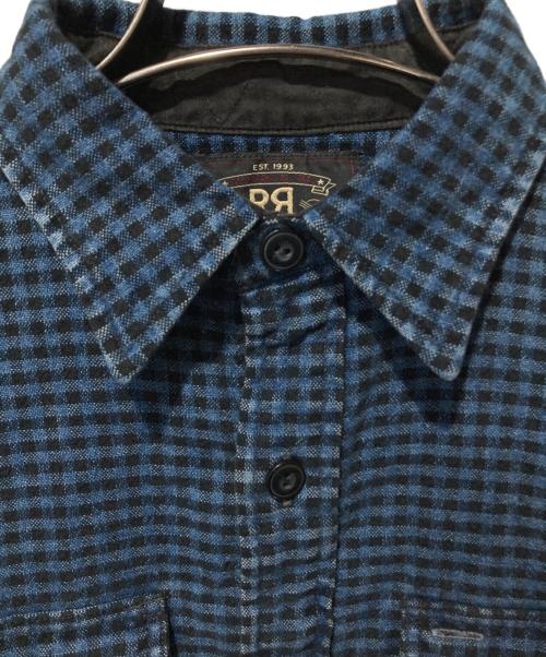 RRL（ダブルアールエル）RRL (ダブルアールエル) ギンガムチェックシャツ ブルー サイズ:XSの古着・服飾アイテム