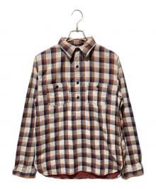 RRL（ダブルアールエル）の古着「プルオーバーチェックシャツ」｜ブラウン