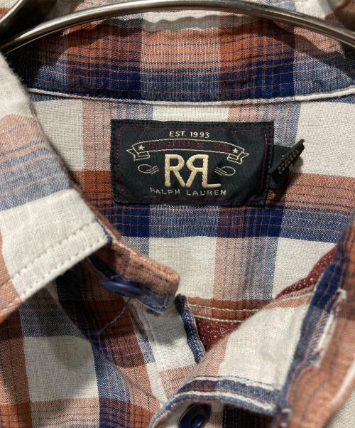 RRL（ダブルアールエル）RRL (ダブルアールエル) プルオーバーチェックシャツ ブラウン サイズ:Sの古着・服飾アイテム