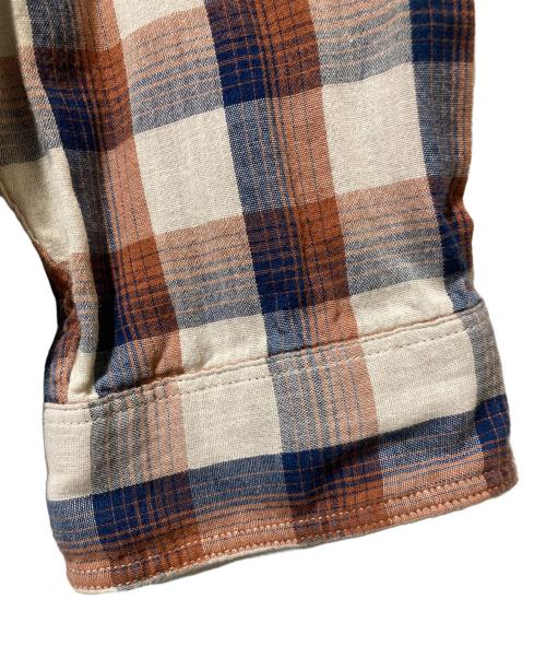 RRL（ダブルアールエル）RRL (ダブルアールエル) プルオーバーチェックシャツ ブラウン サイズ:Sの古着・服飾アイテム