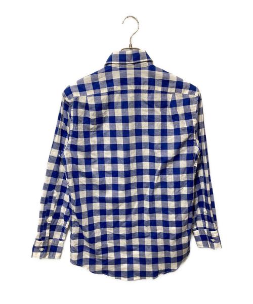 RALPH LAUREN Purple Label（ラルフ ローレン パープル レーベル）RALPH LAUREN PURPLE LABEL (ラルフ ローレン パープル レーベル) ブロックチェックシャツ ブルー サイズ:14.5の古着・服飾アイテム