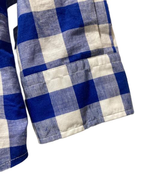 RALPH LAUREN Purple Label（ラルフ ローレン パープル レーベル）RALPH LAUREN PURPLE LABEL (ラルフ ローレン パープル レーベル) ブロックチェックシャツ ブルー サイズ:14.5の古着・服飾アイテム