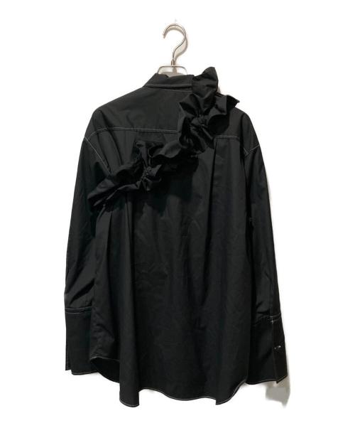 UNITED TOKYO（ユナイテッドトーキョー）UNITED TOKYO (ユナイテッドトーキョー) 2wayフリルオーバーシャツ ブラック サイズ:FREEの古着・服飾アイテム