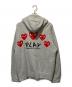 PLAY COMME des GARCONS (プレイコムデギャルソン) ジップパーカー グレー サイズ:XL：11000円