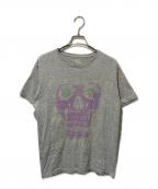 stussyステューシー）の古着「スカルプリントTシャツ」｜グレー
