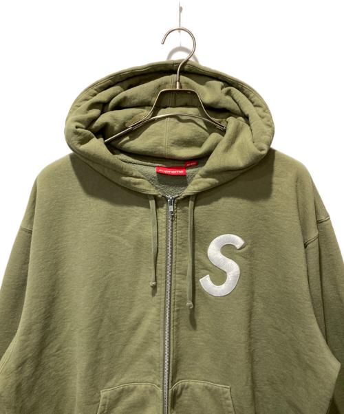 SUPREME（シュプリーム）SUPREME (シュプリーム) ｴｽﾛｺﾞｼﾞｯﾌﾟｱｯﾌﾟﾌｰﾃﾞｯﾄﾞｽｳｪｯﾄｼｬﾂ カーキ サイズ:XLの古着・服飾アイテム