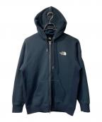 THE NORTH FACEザ ノース フェイス）の古着「スクエアロゴフルジップパーカー」｜ネイビー