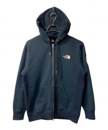 THE NORTH FACE（ザ ノース フェイス）の古着「スクエアロゴフルジップパーカー」｜ネイビー