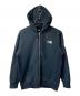 THE NORTH FACE（ザ ノース フェイス）の古着「スクエアロゴフルジップパーカー」｜ネイビー