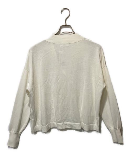 IENA（イエナ）IENA (イエナ) ドライコットンVネックカーディガン ホワイト サイズ:FREE 未使用品の古着・服飾アイテム