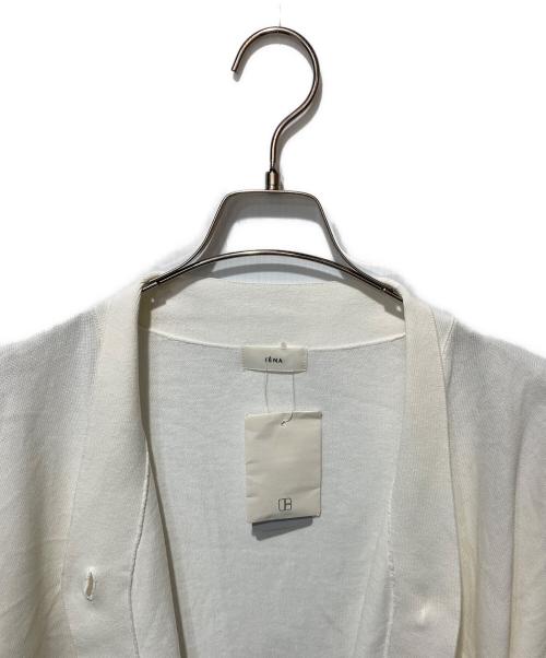 IENA（イエナ）IENA (イエナ) ドライコットンVネックカーディガン ホワイト サイズ:FREE 未使用品の古着・服飾アイテム