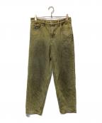 HUFハフ）の古着「CROMER WASHED PANTクロマー ウォッシュド パンツ」｜イエロー