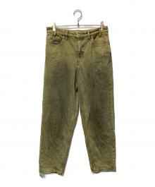 HUF（ハフ）の古着「CROMER WASHED PANTクロマー ウォッシュド パンツ」｜イエロー