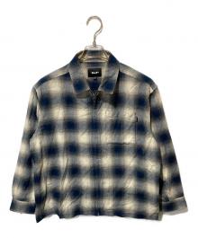 HUF（ハフ）の古着「シャドーチェックジャケット」｜ネイビー×アイボリー