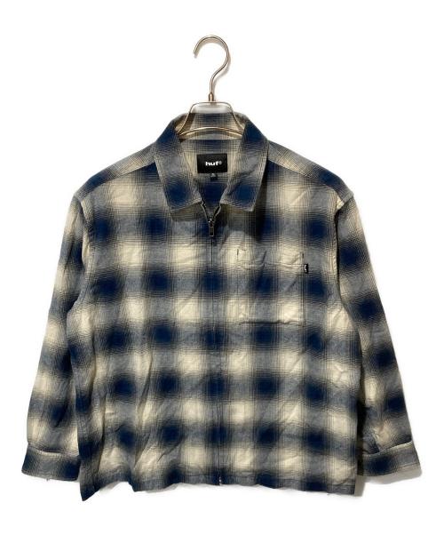HUF（ハフ）HUF (ハフ) シャドーチェックジャケット ネイビー×アイボリー サイズ:Sの古着・服飾アイテム