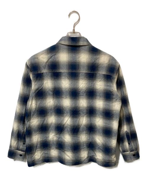 HUF（ハフ）HUF (ハフ) シャドーチェックジャケット ネイビー×アイボリー サイズ:Sの古着・服飾アイテム