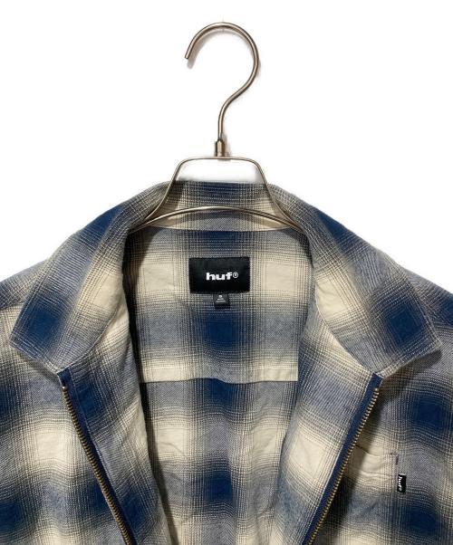 HUF（ハフ）HUF (ハフ) シャドーチェックジャケット ネイビー×アイボリー サイズ:Sの古着・服飾アイテム