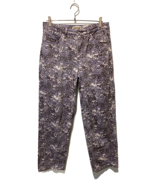 HUF（ハフ）HUF (ハフ) cromer camo pantコーナーカモパンツ パープル サイズ:W30の古着・服飾アイテム