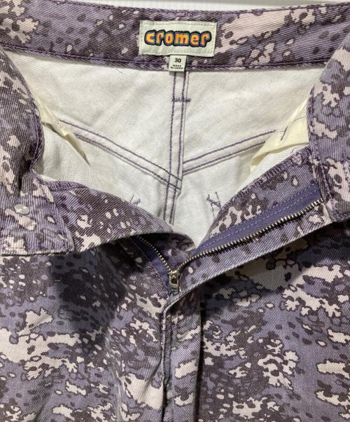 HUF（ハフ）HUF (ハフ) cromer camo pantコーナーカモパンツ パープル サイズ:W30の古着・服飾アイテム