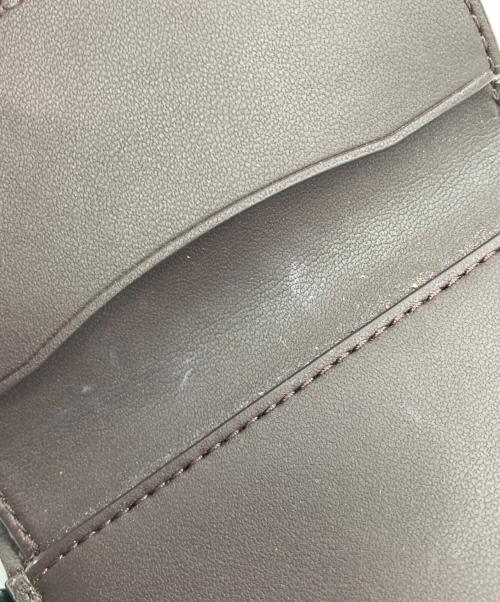 COACH（コーチ）COACH (コーチ) 3つ折り財布 ブラック×ブラウンの古着・服飾アイテム