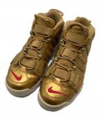 NIKE×SUPREMEナイキ×シュプリーム）の古着「Air More Uptempo "Metallic Gold"　エアモア　アップテンポ　メタリックゴールド」｜ゴールド