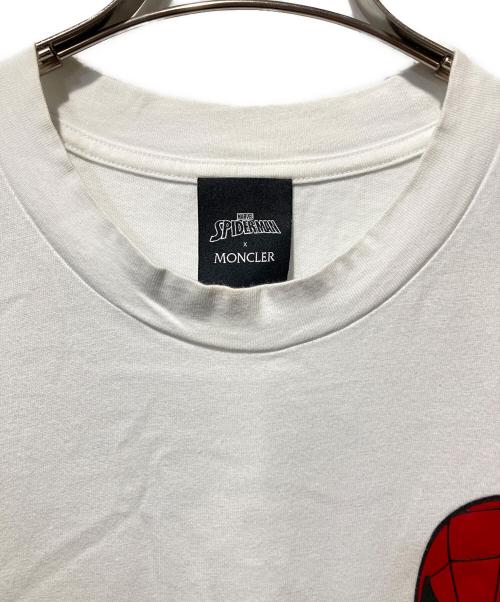 MONCLER（モンクレール）MONCLER (モンクレール) MARVEL (マーベル) 22AW SPIDER-MAN SS T-SHIRTスパイダーマンSS Tシャツ ホワイト サイズ:Mの古着・服飾アイテム