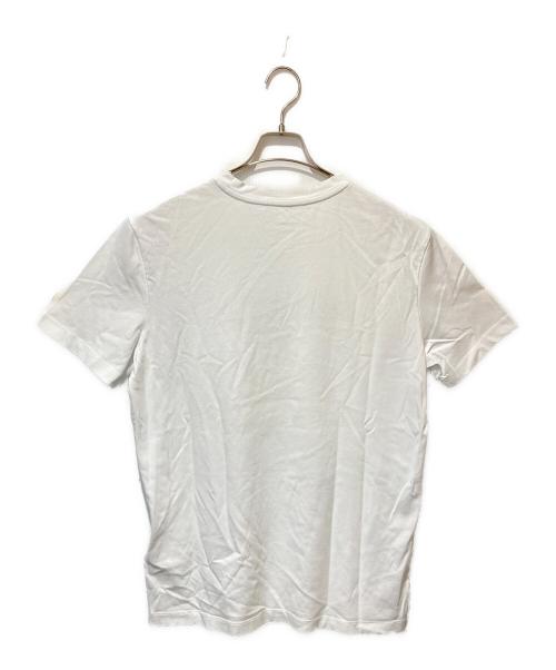 MONCLER（モンクレール）MONCLER (モンクレール) ロゴワッペン クルーネックロゴ ホワイト サイズ:Ｌの古着・服飾アイテム