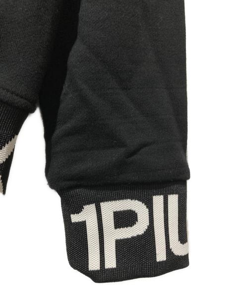 1piu1uguale3（ウノピュウノウグァーレトレ）1piu1uguale3 (ウノピュウノウグァーレトレ) ラインストーンパーカー ブラック サイズ:Ｍの古着・服飾アイテム