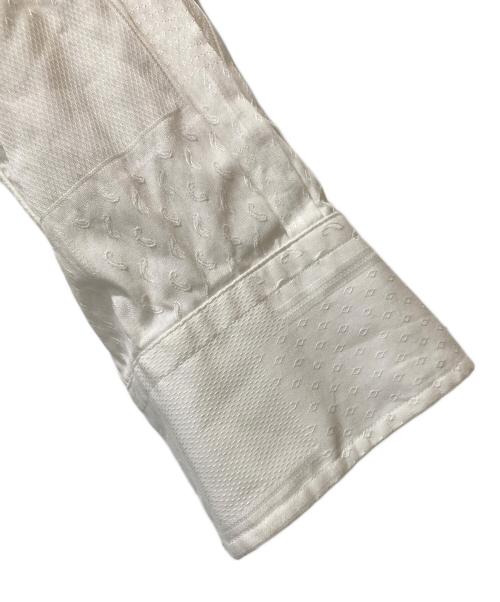 POLO RALPH LAUREN（ポロ・ラルフローレン）POLO RALPH LAUREN (ポロ・ラルフローレン) 総柄コットンシャツ ホワイト サイズ:SIZE 14 1/2の古着・服飾アイテム