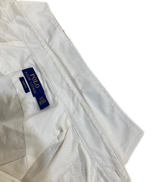 POLO RALPH LAUREN（ポロ・ラルフローレン）POLO RALPH LAUREN (ポロ・ラルフローレン) 総柄コットンシャツ ホワイト サイズ:SIZE 14 1/2の古着・服飾アイテム