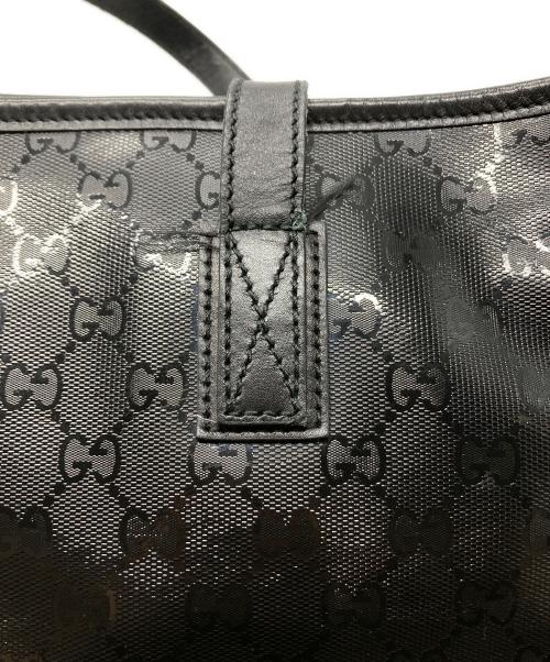 GUCCI（グッチ）GUCCI (グッチ) GGスプリームPVCトートバッグ ブラックの古着・服飾アイテム
