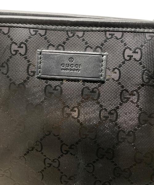 GUCCI（グッチ）GUCCI (グッチ) GGスプリームPVCトートバッグ ブラックの古着・服飾アイテム
