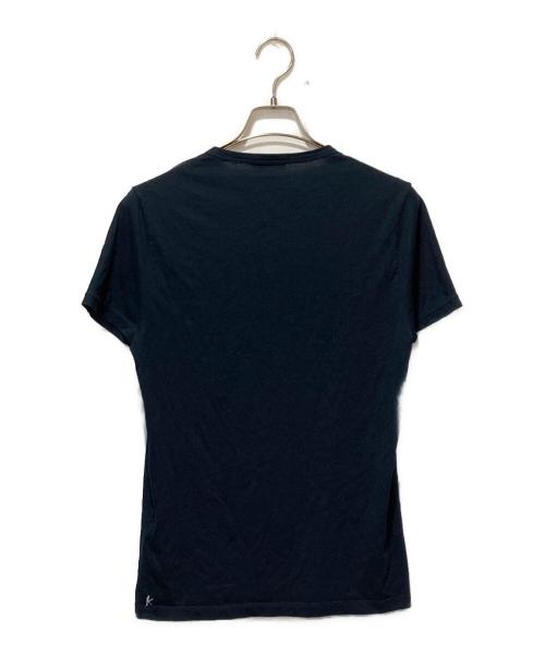 MONCLER（モンクレール）MONCLER (モンクレール) ペイントプリント MAGLIA T-SHIRT　マリアtシャツ ネイビー サイズ:Sの古着・服飾アイテム