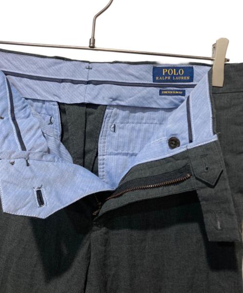 POLO RALPH LAUREN（ポロ・ラルフローレン）POLO RALPH LAUREN (ポロ・ラルフローレン) コットンスラックス グレー サイズ:W30の古着・服飾アイテム
