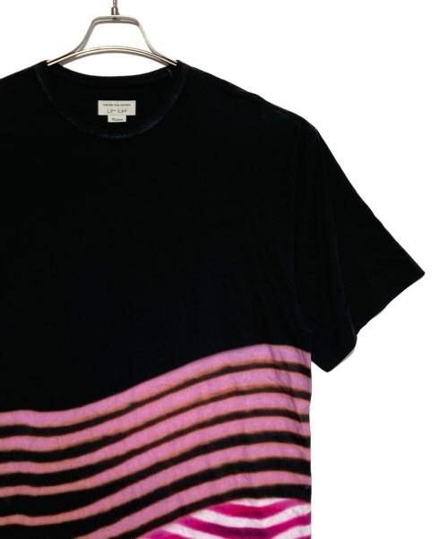 DRIES VAN NOTEN（ドリスヴァンノッテン）DRIES VAN NOTEN (ドリスヴァンノッテン) LEN LYE (レン・ライ) 半袖カットソーワンピース ブラック サイズ:Ｍの古着・服飾アイテム