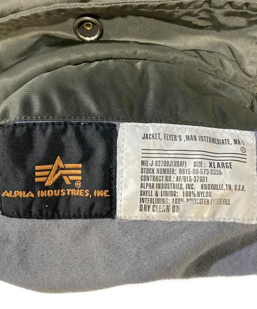 ALPHA（アルファ）ALPHA (アルファ) MA-1 ワッペンジャケット オリーブ サイズ:XLの古着・服飾アイテム
