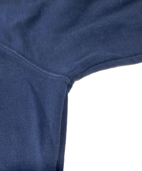 maison kitsune（メゾンキツネ）MAISON KITSUNE (メゾンキツネ) ロゴプリントスウェット ネイビー サイズ:Ｍの古着・服飾アイテム