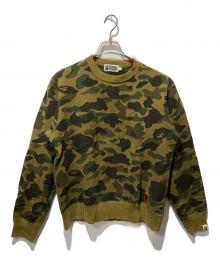 A BATHING APE（アベイシングエイプ）の古着「1st CAMO CREWNECK スウェット」｜カーキ
