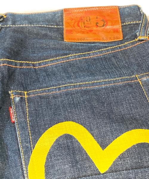 EVISU（エヴィス）EVISU (エヴィス) 2001 カモメ ボタンフライデニムパンツ インディゴ サイズ:SIZE 33の古着・服飾アイテム