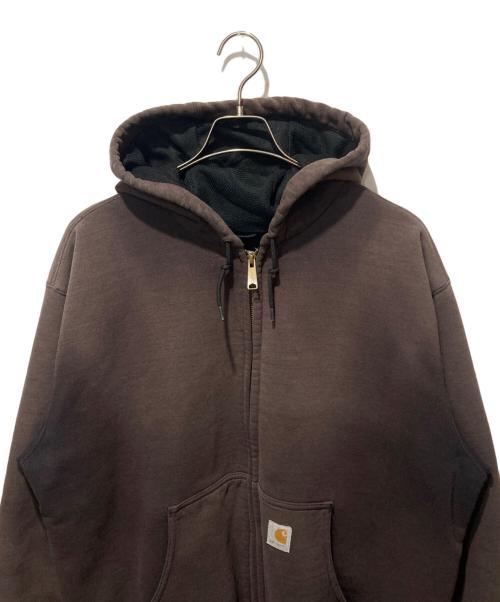 CarHartt（カーハート）CarHartt (カーハート) ジップパーカー ブラウン サイズ:Lの古着・服飾アイテム
