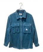 PALACEパレス）の古着「Cargo Cord Shirt」｜ブルー