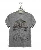 ALEXANDER McQUEENアレキサンダーマックイーン）の古着「スカルプリントTシャツ」｜グレー