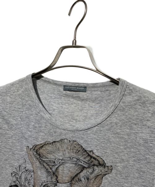 ALEXANDER McQUEEN（アレキサンダーマックイーン）ALEXANDER McQUEEN (アレキサンダーマックイーン) スカルプリントTシャツ グレー サイズ:40の古着・服飾アイテム