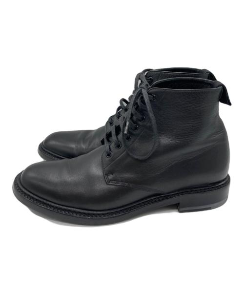 Saint Laurent Paris（サンローランパリ）Saint Laurent Paris (サンローランパリ) レースアップレザーショートブーツ ブラック サイズ:35の古着・服飾アイテム